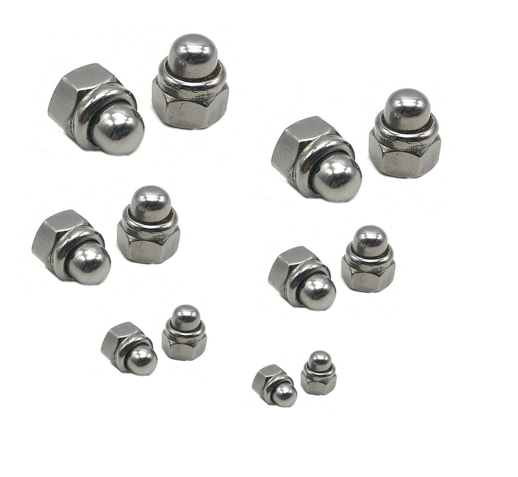 Hutmutter Edelstahl 304 Feingewinde - Metrische Hutmuttern M8-M36